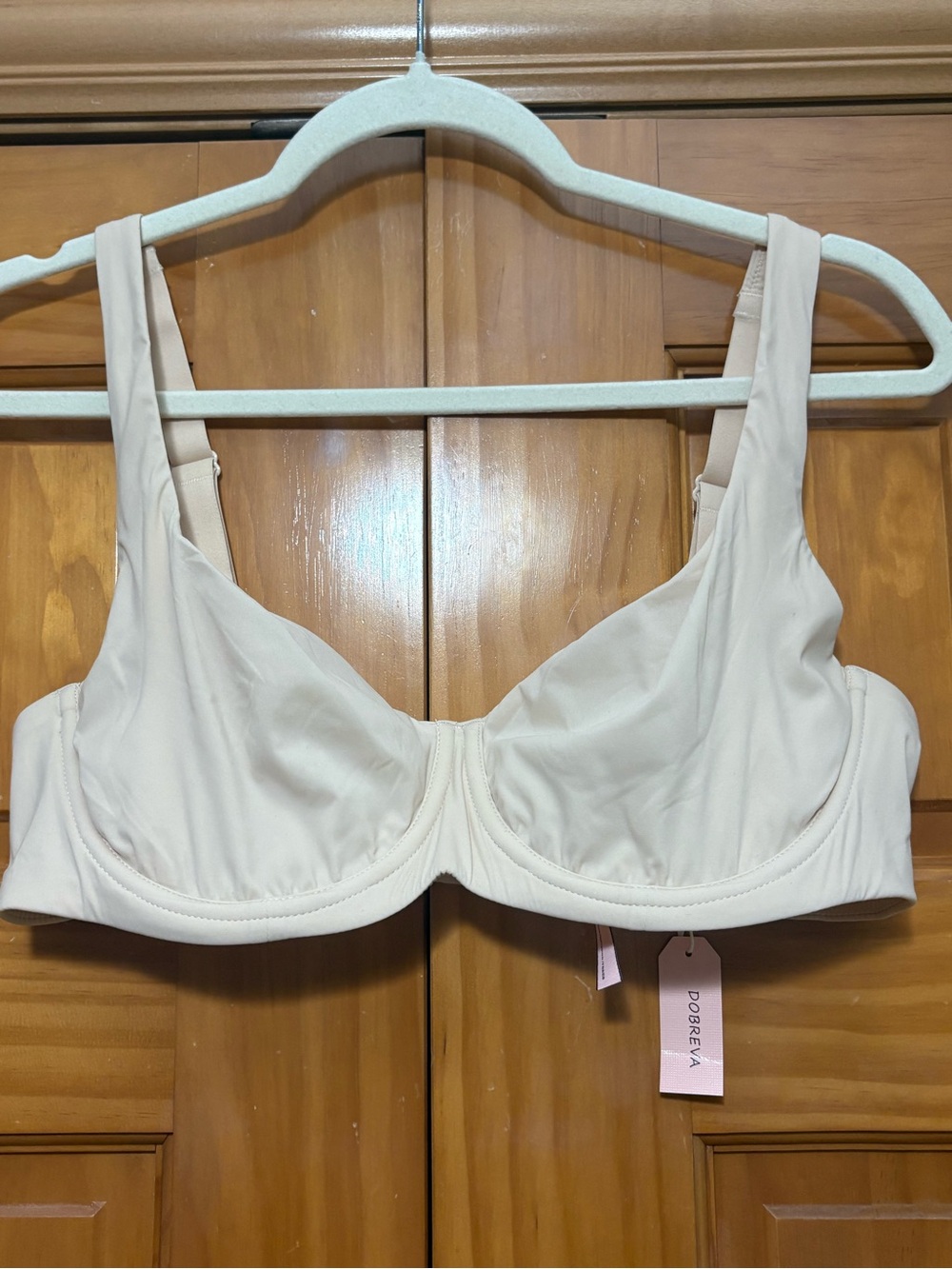 Dobreva Light Nude Underwire Bra Size 38C NWT